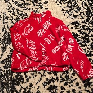 XS cropped Coca Cola sweater